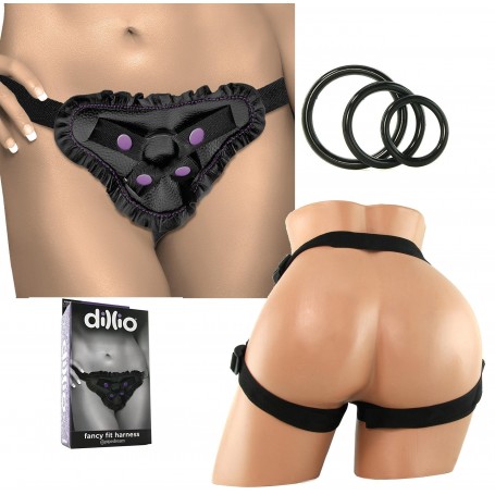 Cintura imbracatura strap on dillio Fancy fit harness Purple