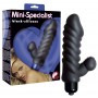 Vibratore vaginale anale doppio con stimolatore clitoride mini in silicone