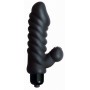 Vibratore vaginale anale doppio con stimolatore clitoride mini in silicone