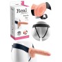 Fallo dildo indossabile strap on cavo Con testicoli Real Rapture 8 Flesh