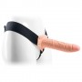 Vibratore Fallo vibrante dildo indossabile strap on cavo Real Rapture 8 Flesh