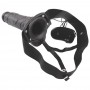 Vibratore Fallo vibrante dildo indossabile strap on cavo Con testicoli Real Rapture 8 Black