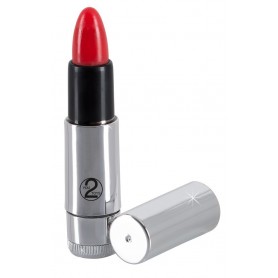 Vibratore rossetto stimolatore vaginale rosso kiss my lips