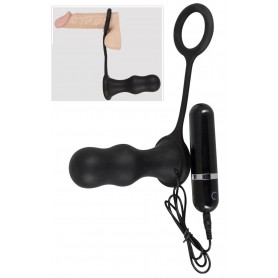 Vibratore anale in silicone butt plug indossabile dildo con vibrazione