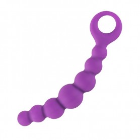 Fallo anale in silicone plug butt Bubble chain Lilla