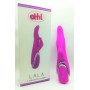 Vibratore Rabbit in silicone Doppio dildo stimolatore clitoride purpy lala