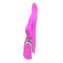 Vibratore Rabbit in silicone Doppio dildo stimolatore clitoride purpy lala