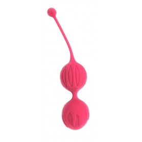 Palline vaginali orgasm balls sexy in silicone kegel ben wa bordò