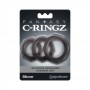 Anelli fallici kit anello per pene tris c ringz in silicone nero