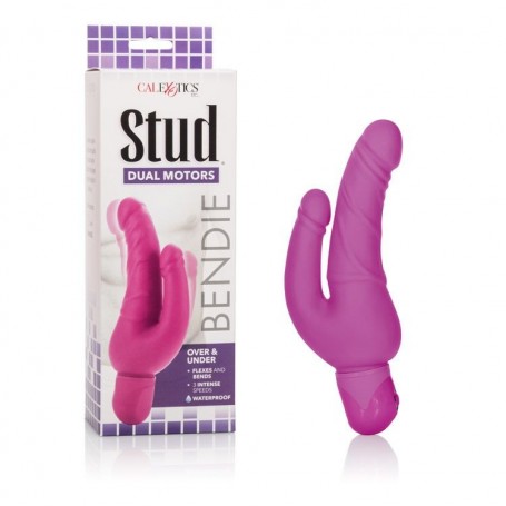 Vibratore fallo doppio dildo vaginale anale realistico Pink