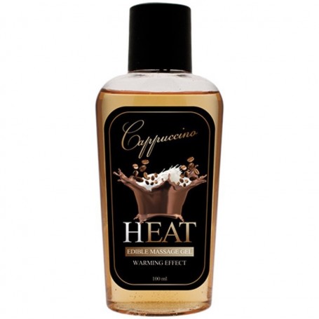 Heat cappuccino edible massage gel warming effect 100 ml