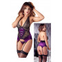 Lingerie donna intimo corpetto guepiere body sexy con c string