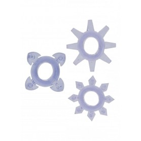 Kit 3pz  anello fallico per pene contro eiaculazione precoce tickle c rings