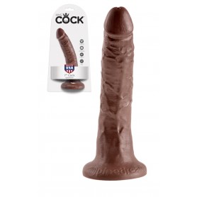 Fallo Realistico dildo king Cock Vaginale anale con ventosa 7 brown