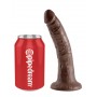 Fallo Realistico dildo king Cock Vaginale anale con ventosa 7 brown