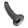 Fallo Realistico dildo nero king Cock Vaginale anale con ventosa 7 black