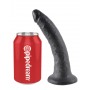 Fallo Realistico dildo nero king Cock Vaginale anale con ventosa 7 black