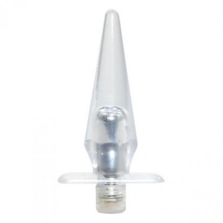 Plug vibrante anale fallo conico anal dildo crystal