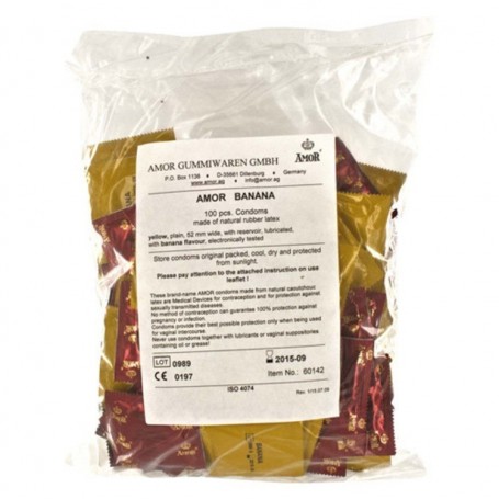 Profilattici amor alla banana 100 pz