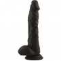 Fallo realistico nero dildo vaginale in silicone con ventosa safe long stocky real Black