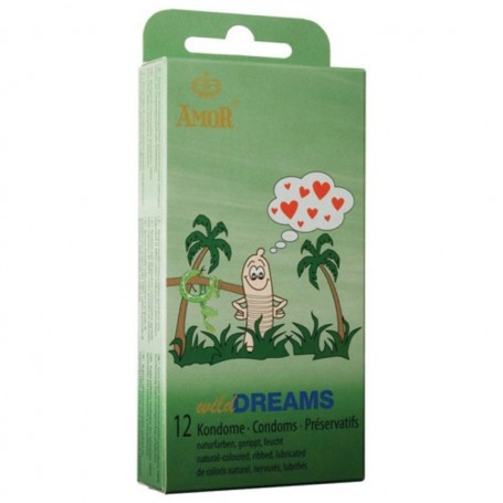Profilattici stimolanti amor wild dreams 12 pz