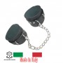 Cavigliere Manette bondage fetish in vera pelle costrittivo fetisch con  catena 22 cm