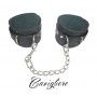 Cavigliere Manette bondage fetish in vera pelle costrittivo fetisch con  catena 22 cm