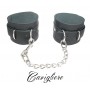 Cavigliere Manette bondage fetish in vera pelle costrittivo fetisch con  catena 22 cm