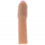 Guaina Fallica prolunga per pene uomo cyberskin 3 inche xtra thick brown