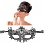 Maschera per notte da donna sexy nera veneziana gothic black