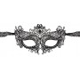 Maschera per notte da donna sexy nera veneziana gothic black