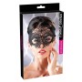 Maschera per notte da donna sexy nera veneziana gothic black