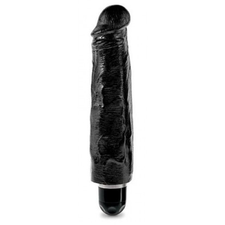 Vibratore vaginale realistico nero fallo vibrante king cock 7 stiffy black