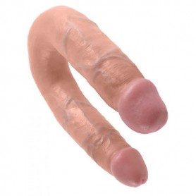 Fallo doppio vaginale anale dildo realistico king cock flesh shaped medium flesh