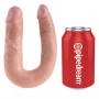 Fallo doppio vaginale anale dildo realistico king cock flesh shaped medium flesh