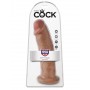 Fallo dildo realistico pene finto vaginale con ventosa king cock 10 tan