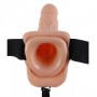 Vibratore realistico indossabile strap on dildo vaginale fallo vibrante 9 cavo