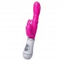 Vibratore stimolatore vaginale per clitoride doppio rabbit realistico in silicone