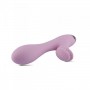 Vibratore in silicone vaginale doppio con stimolatore clitoride design dildo vibrante