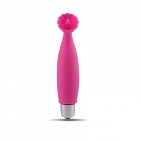 stimolatore clitoride mini vibratore vaginale in silicone rosa finger fan stem sex toys