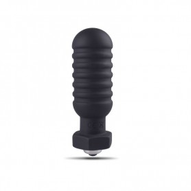Plug vibrante vibratore anale dildo fallo in silicone nero the black bomb sex toys