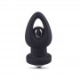 vibratore plug anale dildo in silicone nero butt black dildo bolt