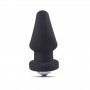 vibratore plug anale dildo in silicone nero butt black dildo bolt