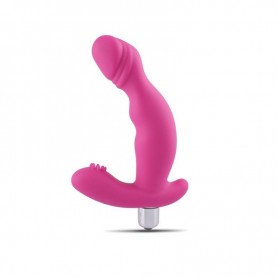 Vibratore stimolatore vaginale per clitoride doppio realistico in silicone  per punto G pink dildo