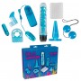 Kit sex toys per coppia stimolatore vaginale plug dildo vibratore realistico vaginale anale blu toy set