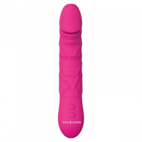 Vibratore in silicone realistico vaginale fallo dildo vibrante ricaricabile impermeabile rosa