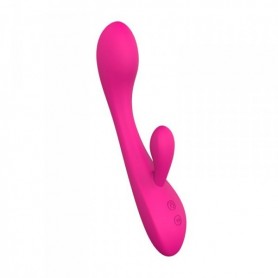 Vibratore rabbit doppio dildo vibrante ricaricabile fallo realistico con stimolatore clitoride