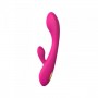 Vibratore rabbit doppio dildo vibrante ricaricabile fallo realistico con stimolatore clitoride