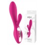 Vibratore rabbit doppio con stimolatore clitoride vaginale falo dildo vibrante in silicone