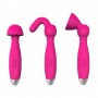 stimolatore vaginale vibratore clitoride massaggiatore body wand massanger in silicone pink